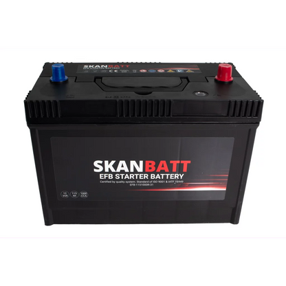 SKANBATT EFB Startbatteri 12V 115AH 1000CCA (330x173x239mm) +R