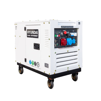 HYUNDAI DHY11000SEi-T Diesel Inverter Strømaggregat 8000W - Elektrisk start - 400V/230V - ATS