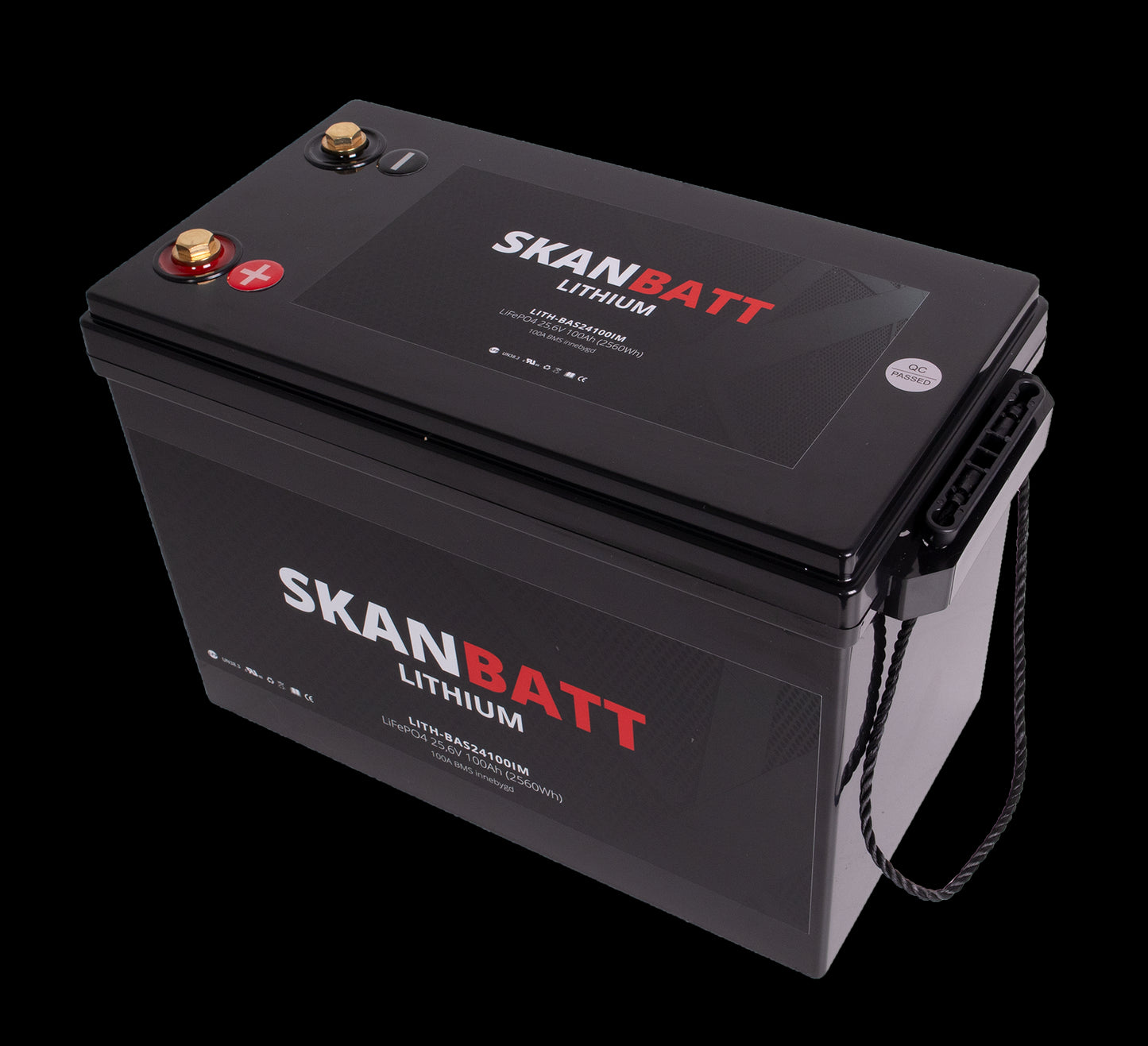 SKANBATT Lithium Batteri 24V 100Ah (LiFePO4) BMS 100A - Image 4