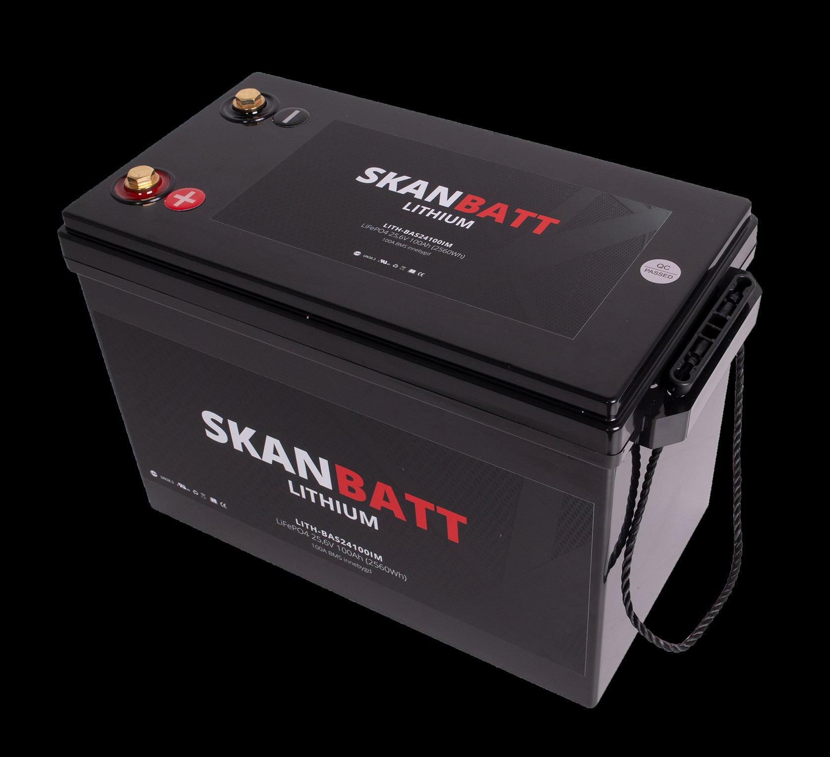 SKANBATT Lithium Batteri 24V 100Ah (LiFePO4) BMS 100A - Image 4