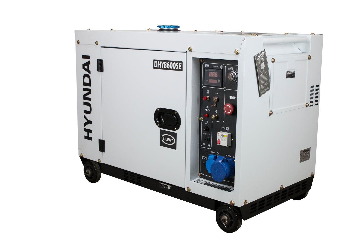 HYUNDAI DHY8600SE Strømaggregat 6300W - Elektrisk start - Diesel - Forvarming - Image 5