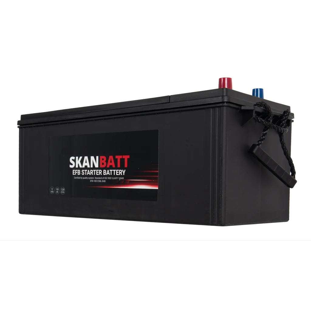 SKANBATT EFB SHD Startbatteri 12V 185AH 1230CCA (513x224x218mm) +L