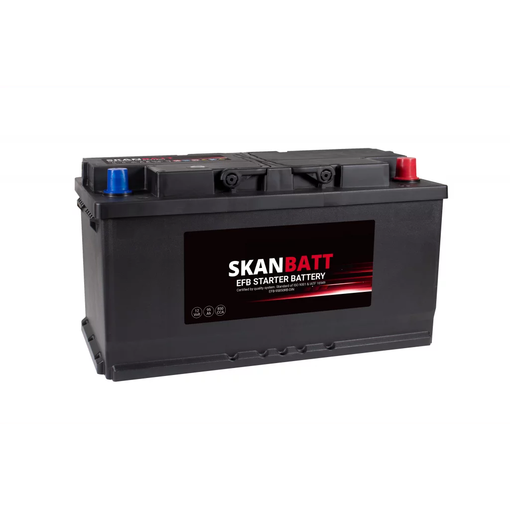 SKANBATT EFB Startbatteri 12V 95Ah 850CCA +R shown in product view