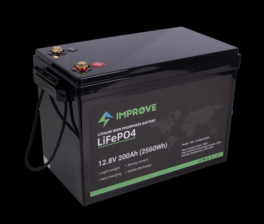 IMPROVE Lithium Batteri 12V 200Ah (LiFePO4) BMS 200A - Image 1