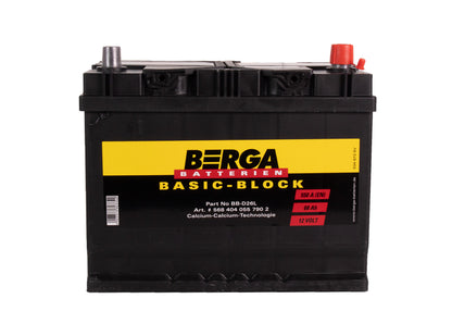 BERGA Basic Block 12V 68AH 550CCA shown in product view image 3
