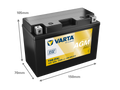 VARTA AGM MC Batteri 12V 8AH 115CCA (150x70x105mm) +vänster T9B (FA)