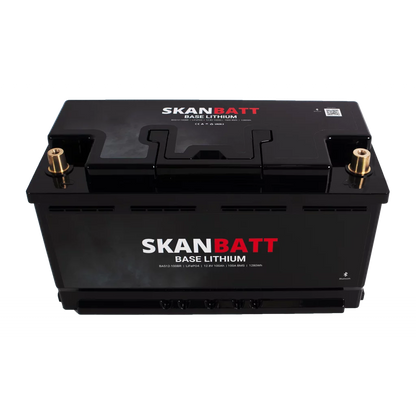 Produktbilde 3 av SKANBATT Base Lithium - 12V 100Ah 100A BMS - 352x175x190mm - Bluetooth - 3 Års garanti - Bobil