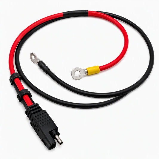 Batterikabel 2x5mm2 m/ SAE+8mm 150cm shown in product view