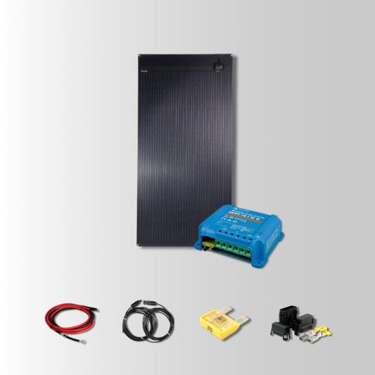 Solcellepakke med Victron MPPT, kabler og sikring