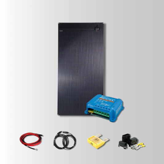 Solcellepakke med Victron MPPT, kabler og sikring