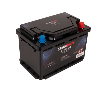 Skanbatt Lithium Batteri 12V 100Ah 100A Bms - Bluetooth - Bobil - 355X176X190Mm shown in product view