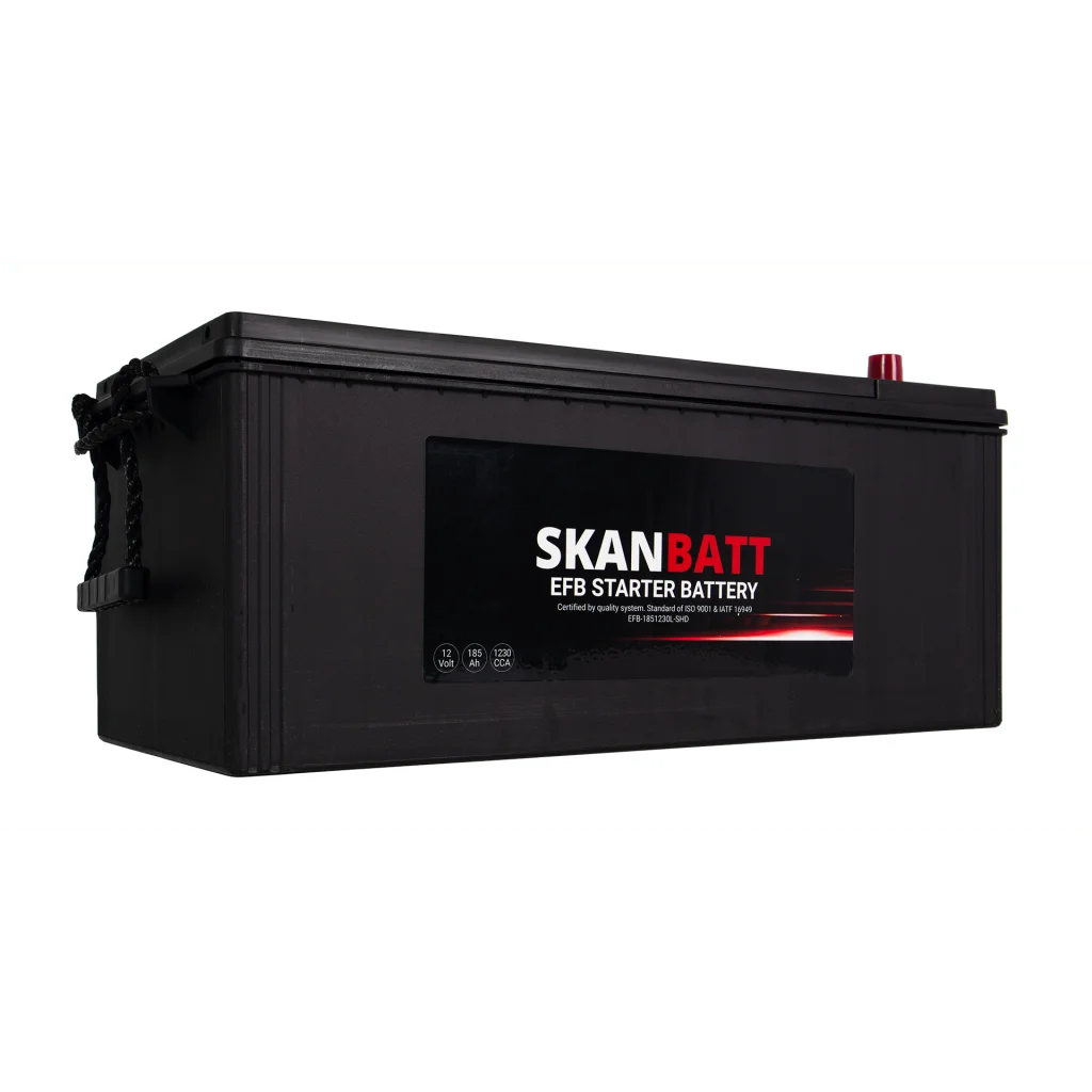 SKANBATT EFB SHD Startbatteri 12V 185AH 1230CCA (513x224x218mm) +L