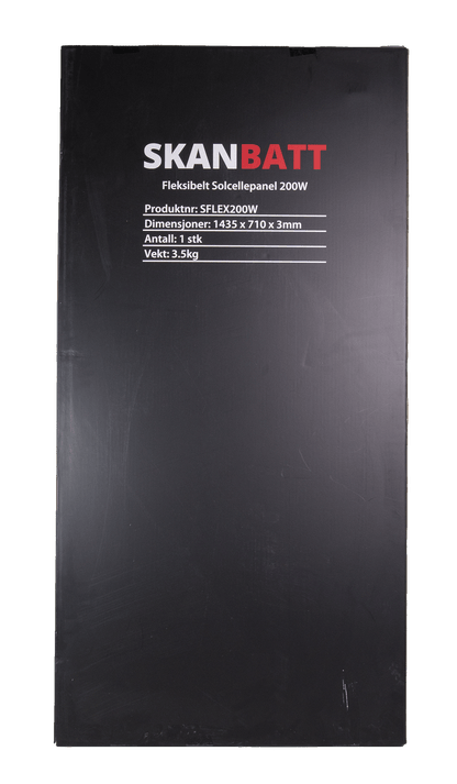 Skanbatt Fleksibelt Solcellepanel 200W - Etfe - 1435X710X3Mm shown in detail view