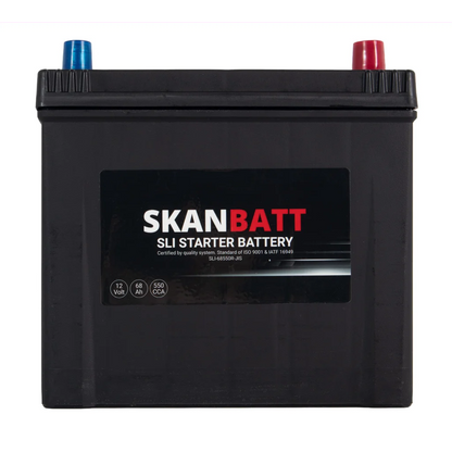 SKANBATT SLI Startbatteri 12V 68AH 550CCA (232x173x225mm) +R