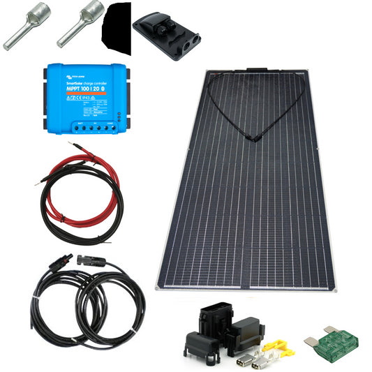 Skanbatt 1435X710 - 200W Flexi Komplett Kit Med Victron Bt Mppt shown in product view