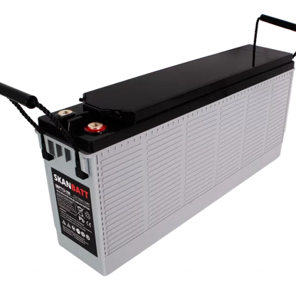 SKANBATT AGM Batteri 12V 100AH - Frontterminaler