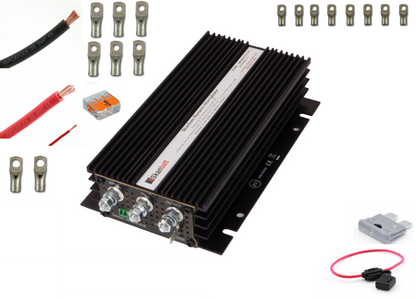 Fricampingpakke M/ Skanbatt 35A Dynamo Hurtiglader M/Blåtann Og Mont.Kit - Dcdc For Alle Bobiler shown in product view