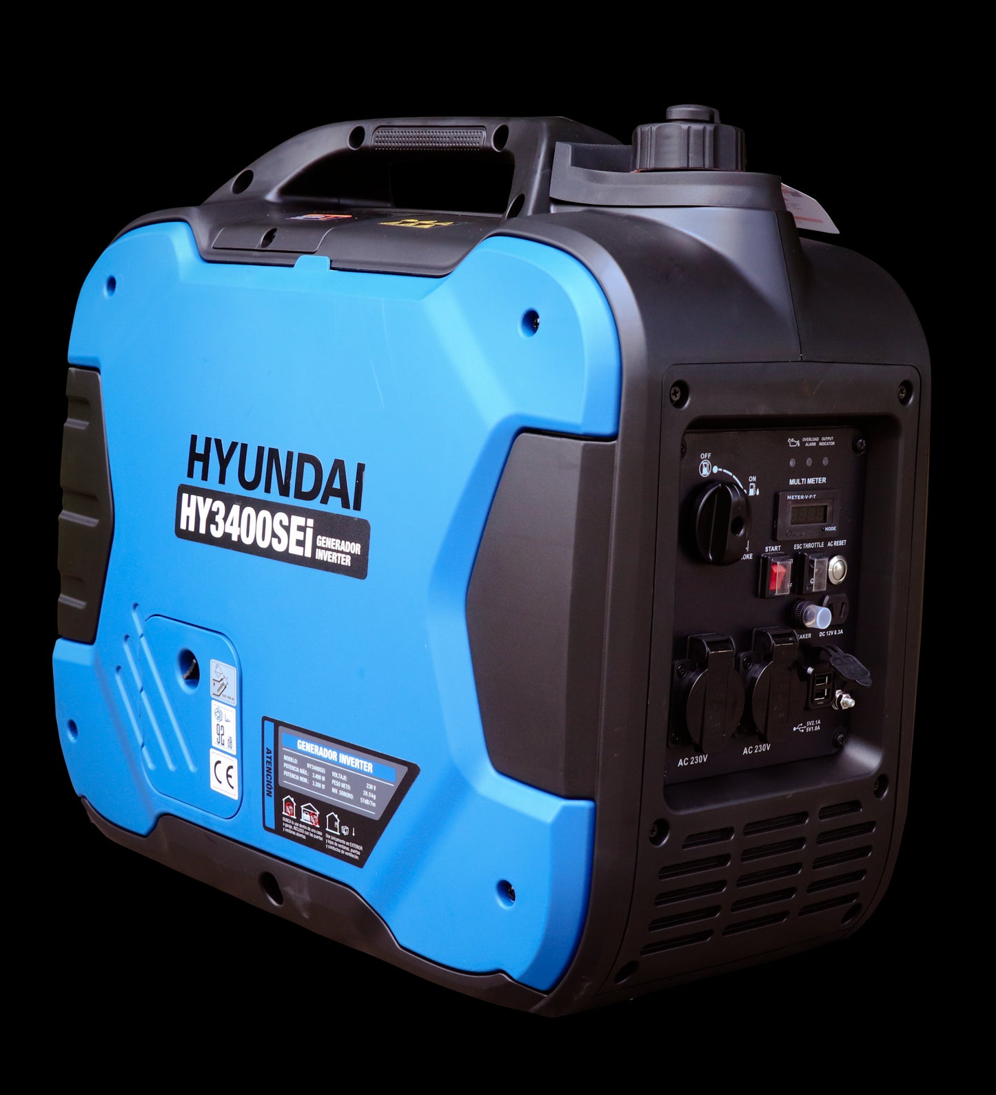 HYUNDAI HY3400SEi Inverter Aggregat 3400W - Elektrisk start - Image 2