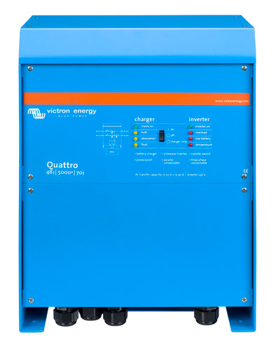 Victron Quattro 48/5000/70-100/100 Kombinert Batterilader Og Inverter shown in product view