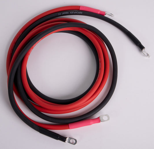 Batterikabel 2x16mm2 m/8mm 200cm - Image 1