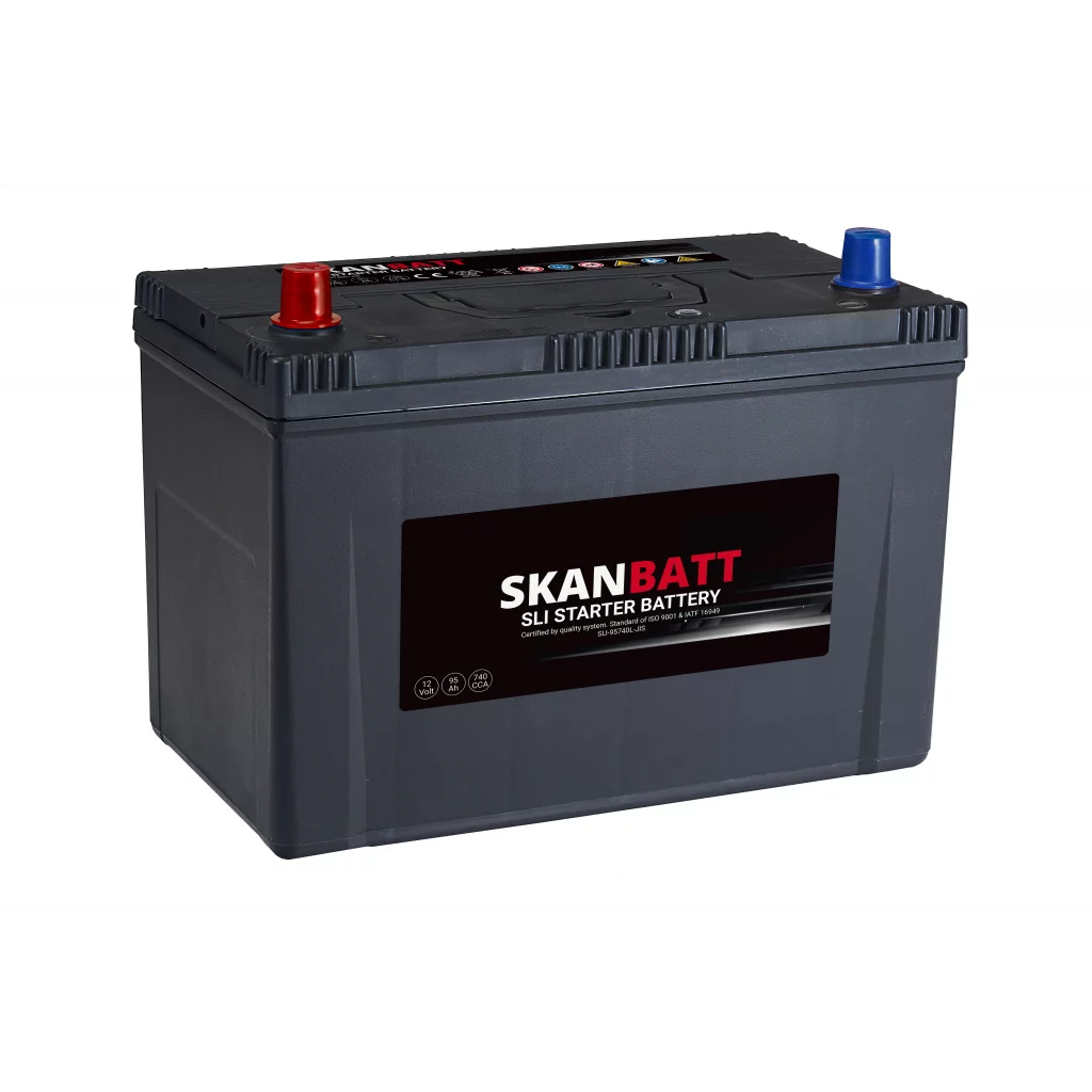 SKANBATT SLI Startbatteri 12V 95AH 740CCA +L shown in product view
