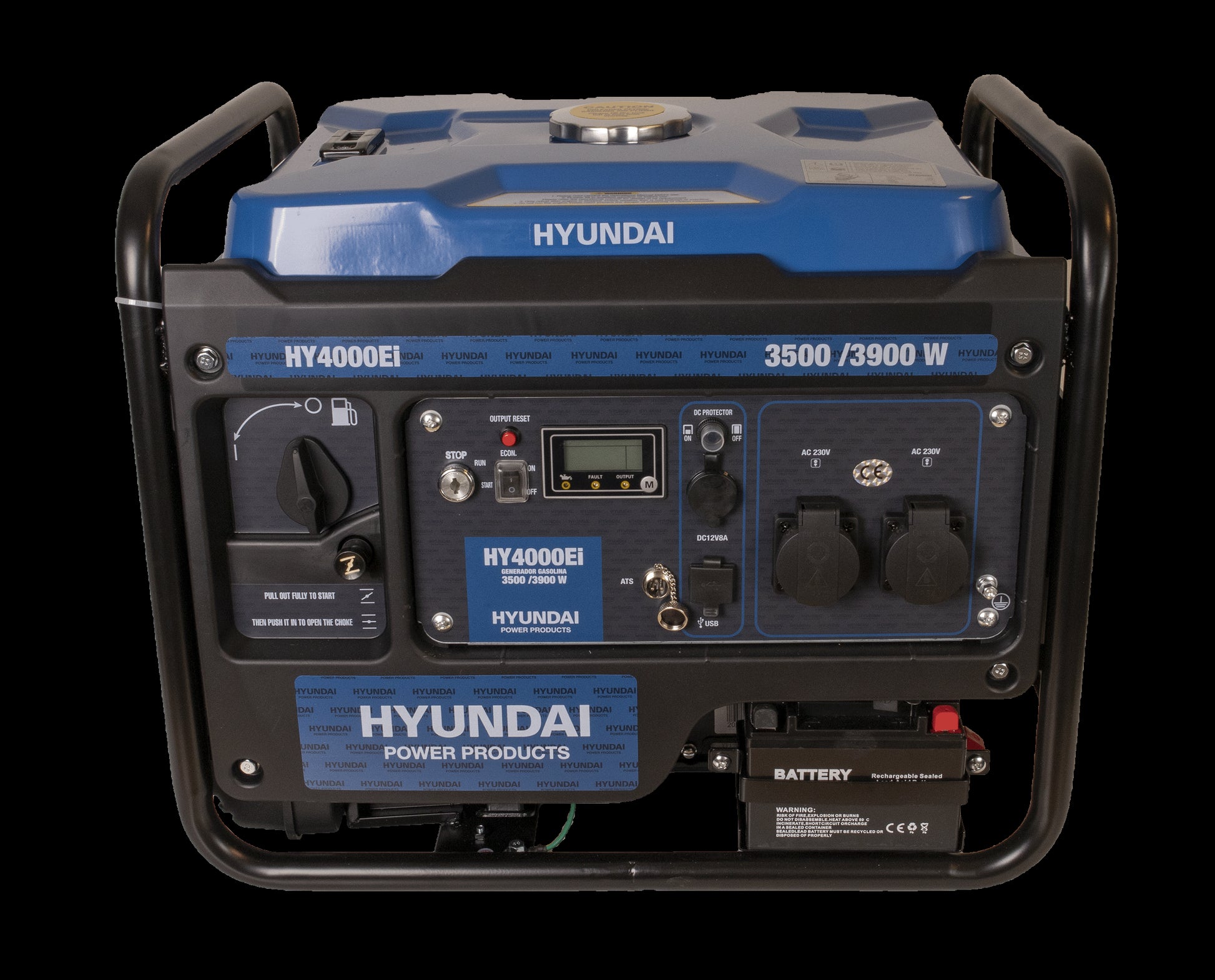 HYUNDAI HY4000Ei Inverter Aggregat 3900W - Fjernkontroll og ATS - Image 1