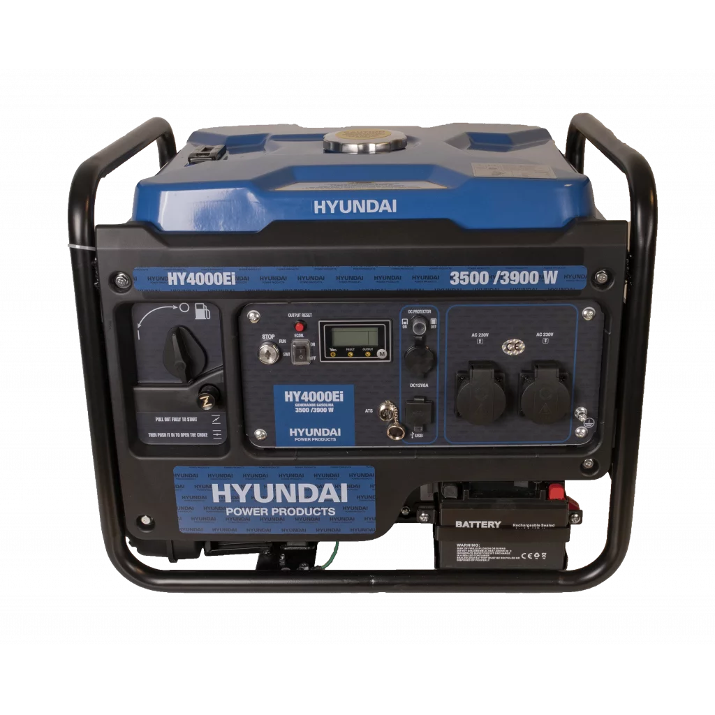 HYUNDAI HY4000Ei Inverter Aggregat 3900W - Fjernkontroll og ATS