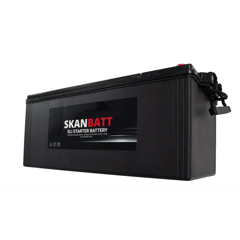 SKANBATT SLI SHD Startbatteri 12V 230AH 1200CCA (518x276x218mm) +L