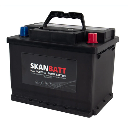 SKANBATT Dual Purpose 12V 62AH 630CA (242x175x190mm) +R