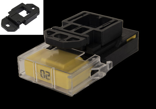 Sikringsholder kit 20A m/sikring for solcellepakker etc - Image 1