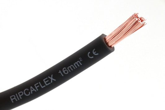 Batterikabel 16mm2 - Sort - 10 meter rull - Image 1