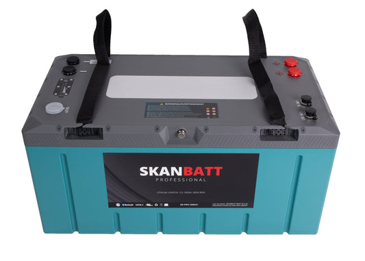 SKANBATT Lithium Professional IP67 12V 300Ah 300A BMS - HEAT - Image 2