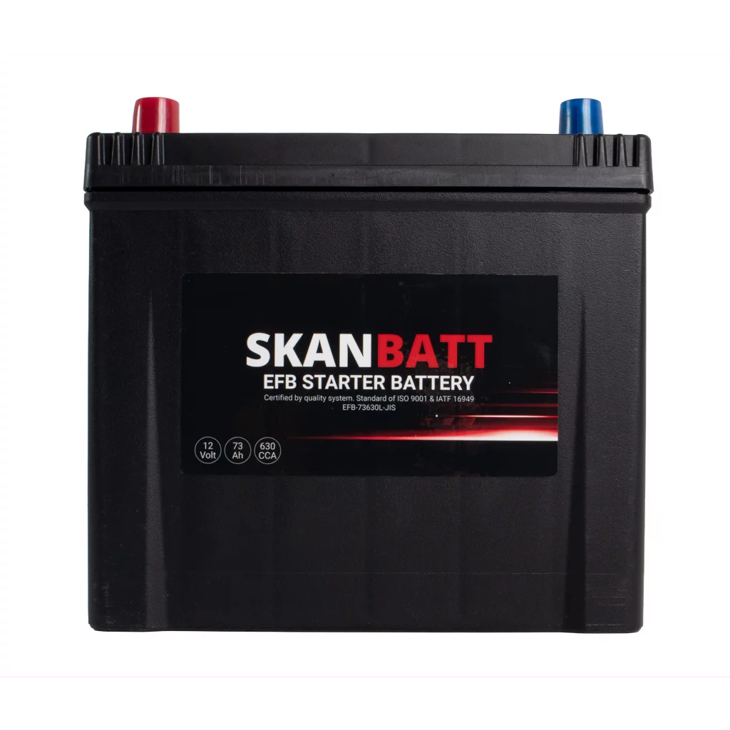SKANBATT EFB Startbatteri 12V 73AH 630CCA (232x173x225mm) +L