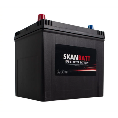 SKANBATT EFB Startbatteri 12V 73AH 630CCA (232x173x225mm) +L