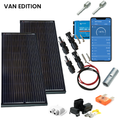 SKANBATT 2x 1350x680 - 380w AERO 2x190W Black komplett kit med VICTRON BT MPPT