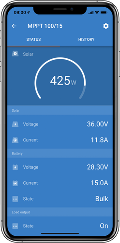 Victron Smartsolar Mppt 75/15 label detail