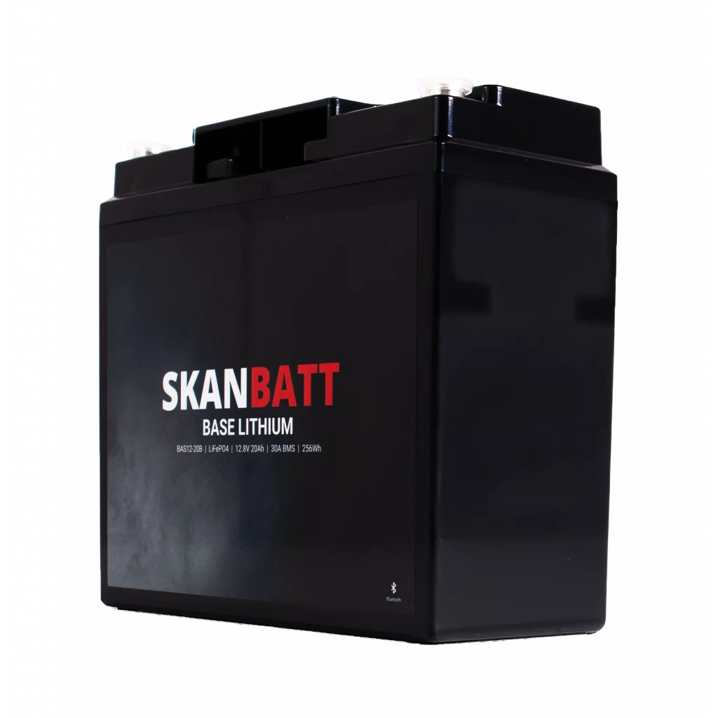 Produktbilde 4 av SKANBATT Base Lithium - 12V 20Ah 30A BMS - 180x78x164mm - Bluetooth - 3 Års garanti