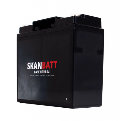 Produktbilde 4 av SKANBATT Base Lithium - 12V 20Ah 30A BMS - 180x78x164mm - Bluetooth - 3 Års garanti