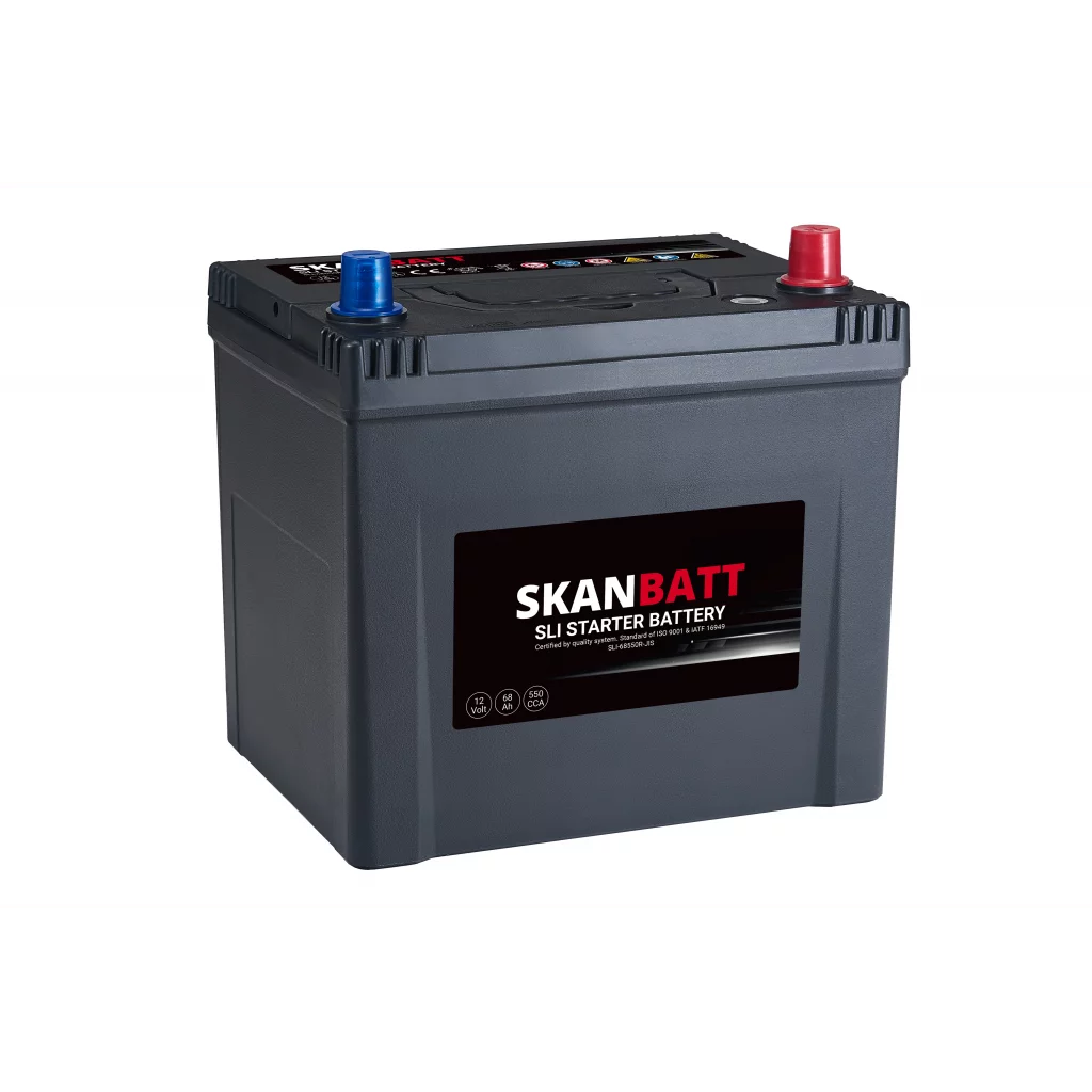 SKANBATT SLI Startbatteri 12V 68AH 550CCA +R shown in product view
