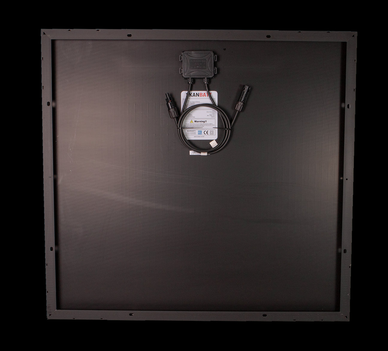 SKANBATT Solcellepanel Mono 100W Sort - 720x765x30mm - Image 3