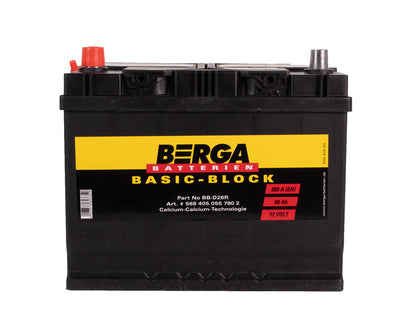 BERGA Basic Block 12V 68AH 550CCA shown in product view image 3