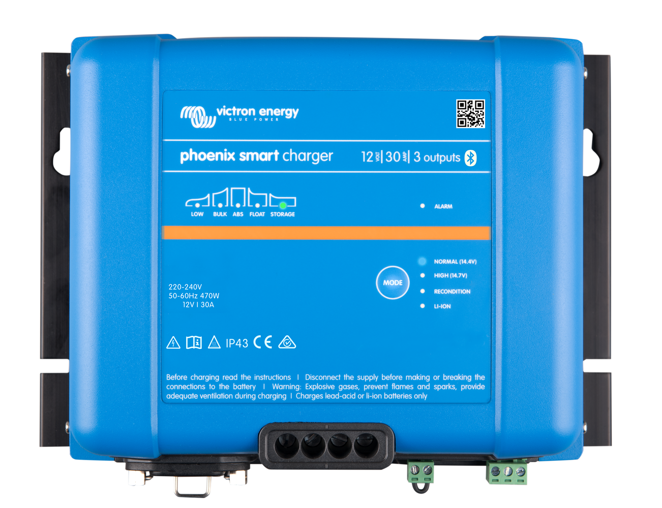 VICTRON Phoenix Smart IP43 Batteriladdare 12V 30A 3-kanaler