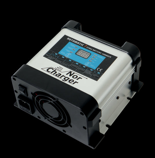 NOR CHARGER Pro Serie Elektronisk Batterilader 12V 10A 2-kanaler - Image 1