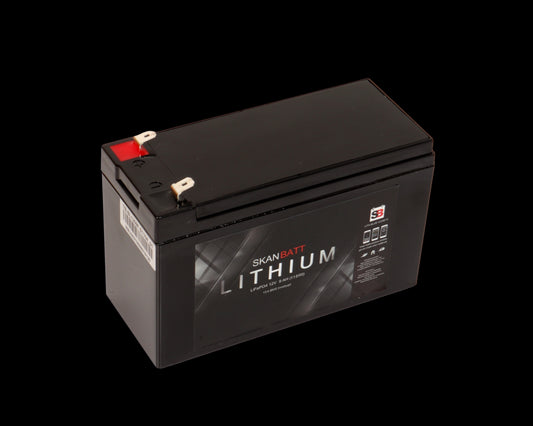 SKANBATT Bluetooth Lithium Batteri 12V 9AH 15A BMS - Image 1