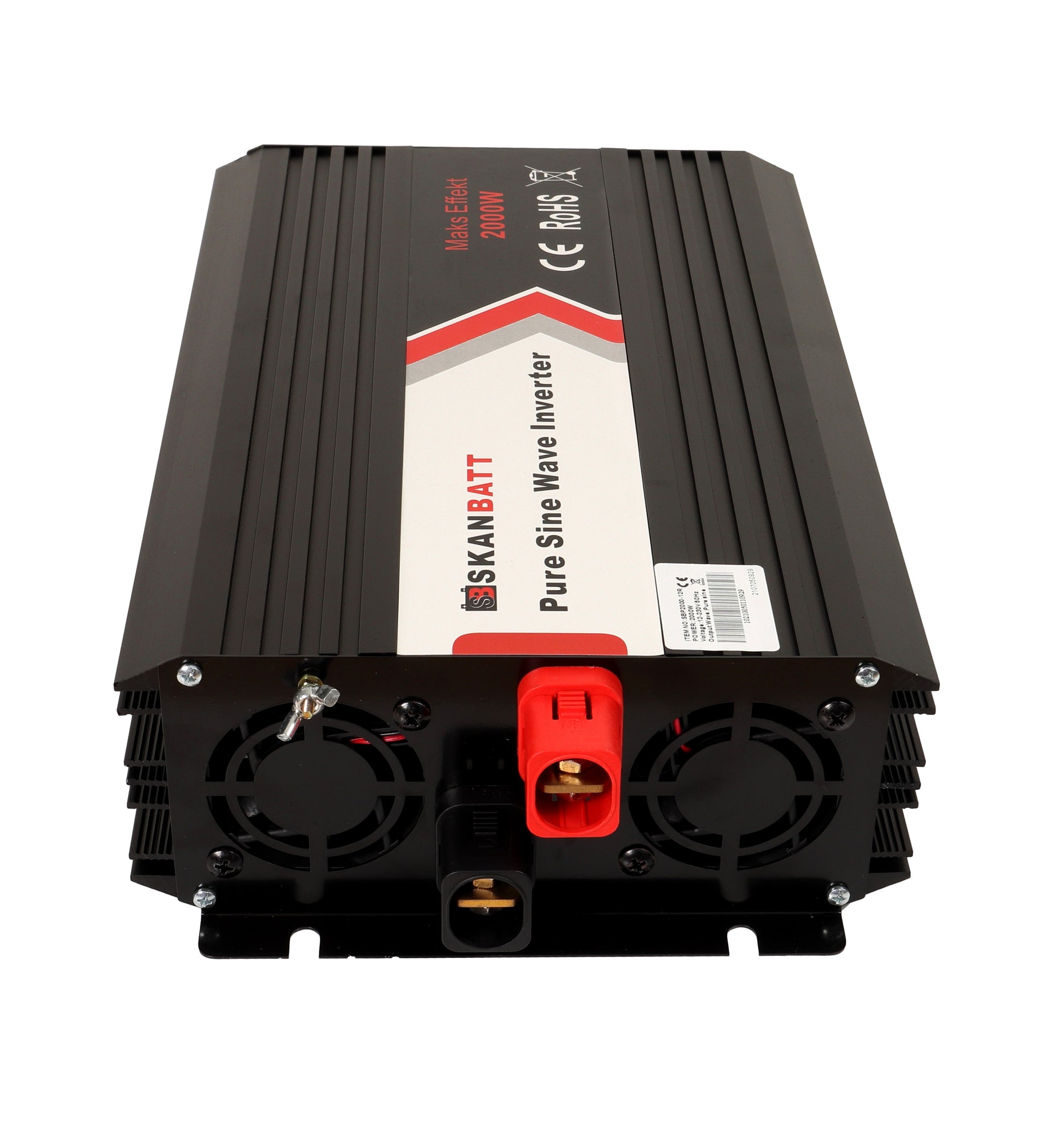 SKANBATT Inverter 12V 2000W  Ren Sinus m/Trådløs Fjernkontroll - Image 3