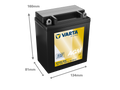 VARTA AGM MC Batteri 12V 12AH 125CCA (134x81x160mm) +höger B12AL (FA)