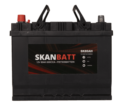 Skanbatt Fritidsbatteri 12V 80Ah 600Cca +Venstre shown in product view image 5