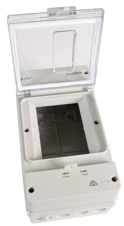 Innkapsling for BDM-250 DC effektbryter, IP65 shown in detail view