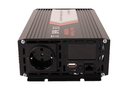 Skanbatt Inverter 24V 1000W (2000W) Ren Sinus M/Trådløs Fjernkontroll label detail