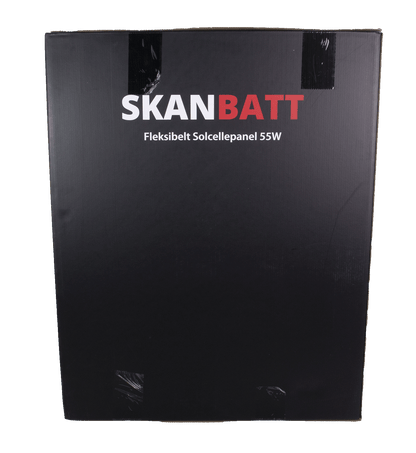 Skanbatt Fleksibelt Solcellepanel 55W - Etfe - 540X680X3Mm label detail